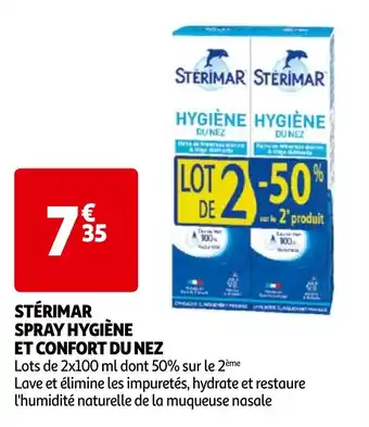 Auchan STÉRIMAR SPRAY HYGIÈNE ET CONFORT DU NEZ offre