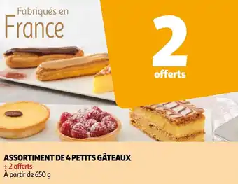 Auchan ASSORTIMENT DE 4 PETITS GÂTEAUX offre