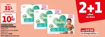 Auchan CHANGES GÉANT HARMONIE PAMPERS offre