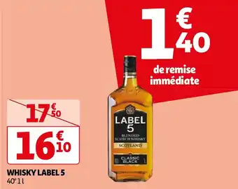 Auchan WHISKY LABEL 5 offre