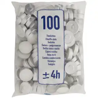 Action Action Bougies chauffe-plats blanches offre
