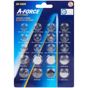 A-Force Piles boutons lithium A-Force
