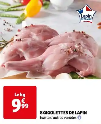 Auchan 8 GIGOLETTES DE LAPIN offre