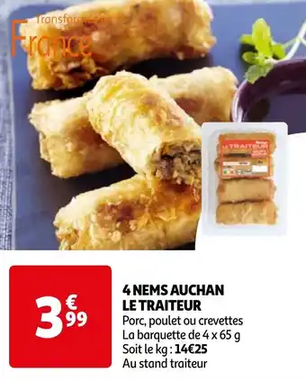 Auchan 4 NEMS AUCHAN LE TRAITEUR offre