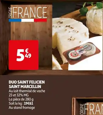 Auchan DUO SAINT FELICIEN SAINT MARCELLIN offre