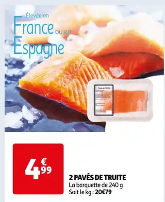 Auchan 2 PAVÉS DE TRUITE offre