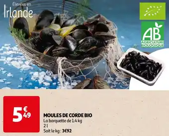 Auchan MOULES DE CORDE BIO offre