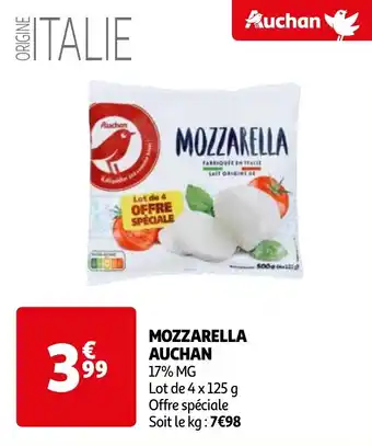 Auchan MOZZARELLA AUCHAN offre