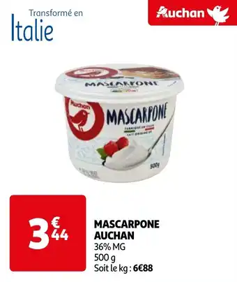 Auchan MASCARPONE AUCHAN offre