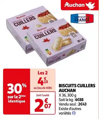 Auchan BISCUITS CUILLERS AUCHAN offre