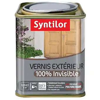 Castorama Vernis extérieure et intérieure bois Syntilor 100% invisible incolore mat 0,25L offre