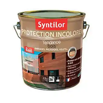 Castorama Protection extérieure teintée bois Syntilor Incolore 2,5L - 8 ans offre