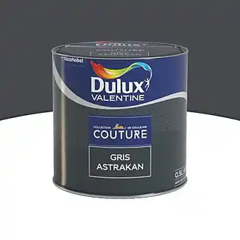 Castorama Peinture murs et boiseries Couture de Dulux Valentine satin velours gris astrakan 0,5L offre