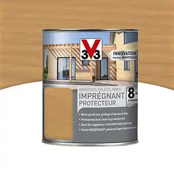 Castorama Lasure extérieure imprégnant protecteur V33 Sapin du Nord 1L - 8 ans offre