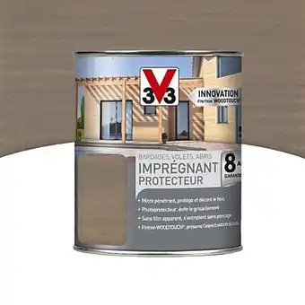 Castorama Lasure extérieure imprégnant protecteur V33 Bois grisé 1L - 8 ans offre