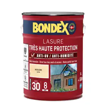 Castorama Lasure extérieure très haute protection Bondex 8 ans incolore 5L offre