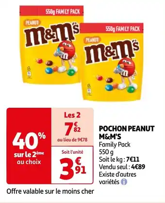 Auchan POCHON PEANUT M&M'S offre