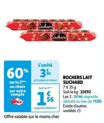 Auchan ROCHERS LAIT SUCHARD offre