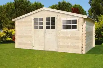 Bricorama Abri de jardin - Bois - 34mm - 388x298cm offre
