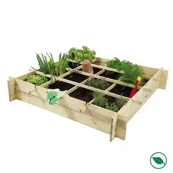 Potager anafi pin traité classe III pour jardin 1200 x 1200 x 200 mm FSC 100%