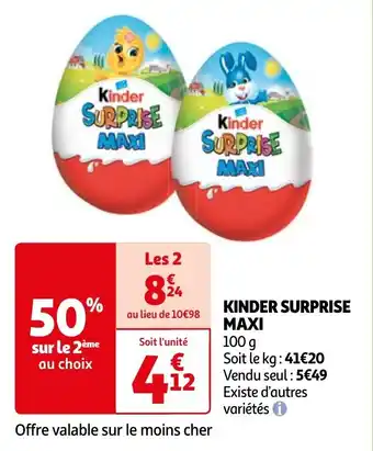 Auchan KINDER SURPRISE MAXI offre