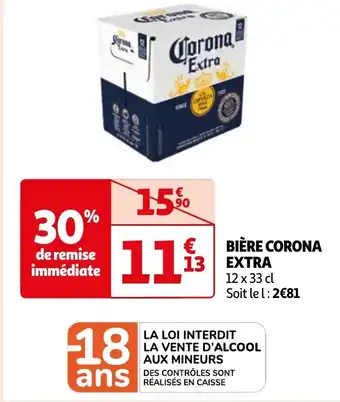 Auchan BIÈRE CORONA EXTRA offre