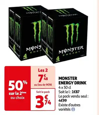 Auchan MONSTER ENERGY DRINK offre