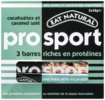 Carrefour Market EAT NATURAL Barres de céréales Pro Sport offre