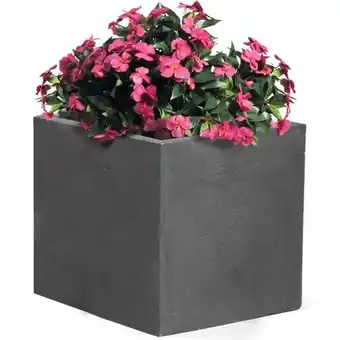 Jardiland Bac à fleurs fibre de terre L55 H46 cm anthracite offre