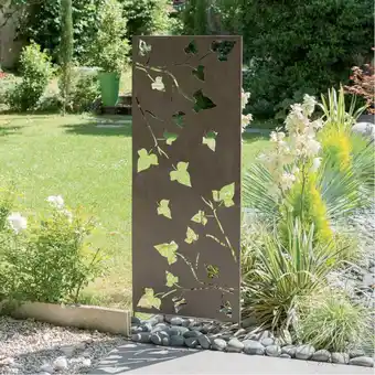Jardiland Panneau décoratif NORTENE en métal avec motifs feuilles offre