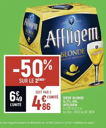 AFFLIGEM BIÈRE BLONDE 6,7% VOL