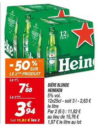 Netto HEINEKEN BIÈRE BLONDE offre
