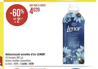 Géant Casino LENOR Adoucissant envolée d’air offre