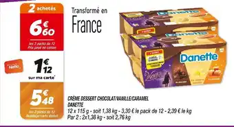 Netto DANETTE CRÈME DESSERT CHOCOLAT/VANILLE/CARAMEL offre