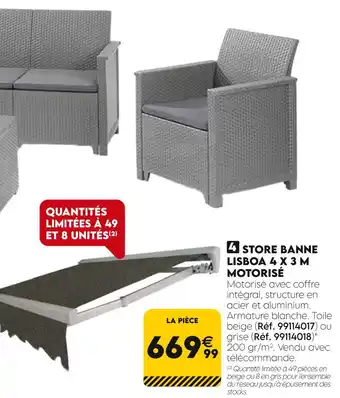 STORE BANNE LISBOA 4 X 3 M MOTORISÉ