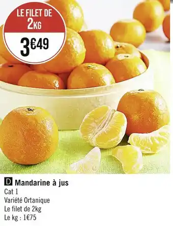 Mandarine à jus