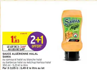 Intermarché SAMIA SAUCE ALGÉRIENNE HALAL offre