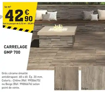 CARRELAGE GMP 700
