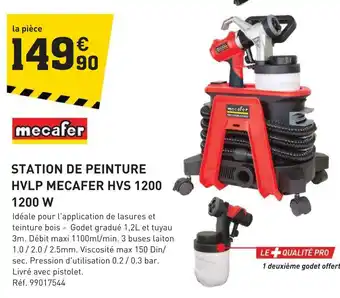 MECAFER STATION DE PEINTURE HVLP HVS 1200 1200 W