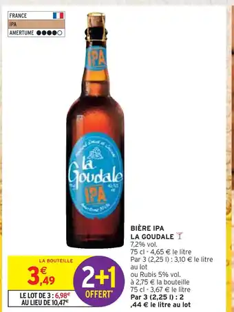 Intermarché LA GOUDALE BIÈRE IPA offre