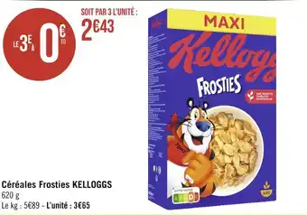 Géant Casino KELLOGGS Céréales Frosties offre