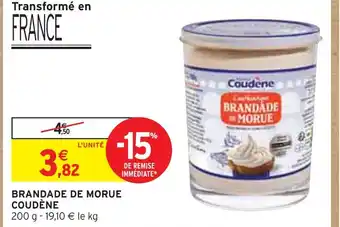 Intermarché COUDÈNE BRANDADE DE MORUE offre