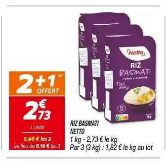 Netto NETTO RIZ BASMATI offre