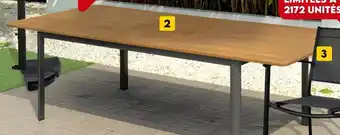 TABLE DE JARDIN ALU BOIS