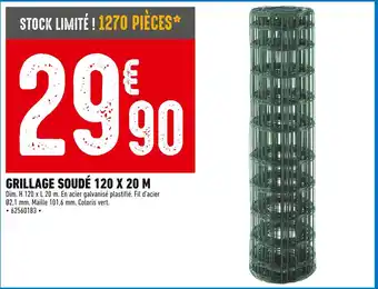 Brico Cash GRILLAGE SOUDÉ 120 X 20 M offre