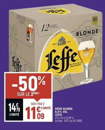 Spar LEFFE BIÈRE BLONDE 6,6% VOL offre
