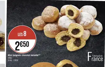 Géant Casino Mini beignets chocolat noisette offre