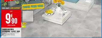 Brico Cash CARRELAGE SOLS EXTÉRIEURS “ALPES” GRIS offre