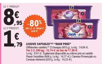 E.Leclerc Lessive Capsules "Dash Pods" offre