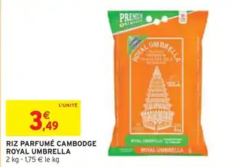 Intermarché ROYAL UMBRELLA RIZ PARFUMÉ CAMBODGE offre